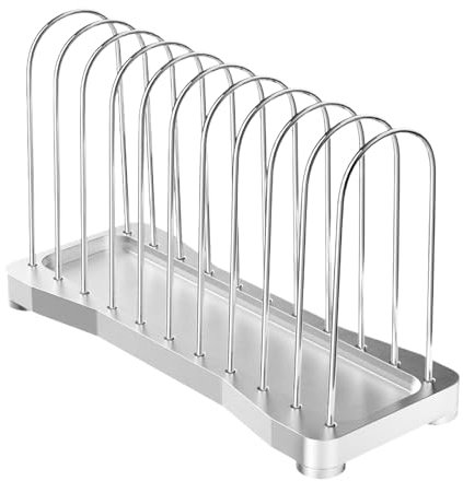 Misaakoeq Scaffale Per Esposizione Di Dischi,Portadischi Metallico | Soluzione Moderna 10 Scomparti Per Giornali Quaderni Libri