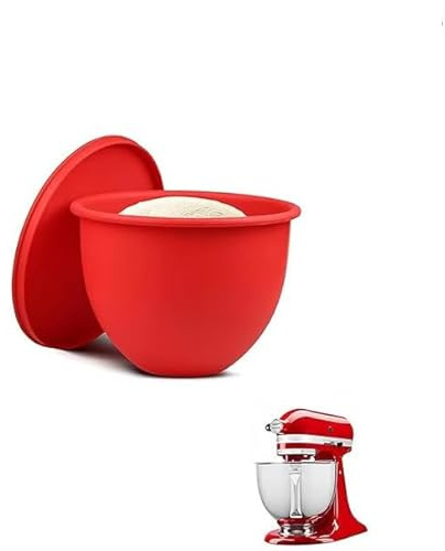 Qxiao Silicone Liners for 5 Qt Mixers Kitchen Aid Silicone Bowls Insert Silicones Stand Mixer Bowl Liner for Tilt-Head 5 Qt Mixer Kitchen Aid Bowl Mixers Attachments & Accessories for Baking Cooking