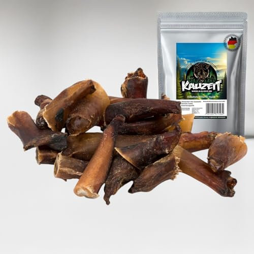 500g Ochsenziemerabschnitte Ochsenziemer Abschnitte wie - Rinderkopfhaut Schweineohren Kausnack Kauartikel