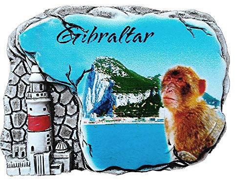 Calamita da frigorifero dello Stretto di Gibilterra souvenir turistico regalo collezione casa e cucina decorazione adesivo magnetico Stretto di Gibilterra magnete frigorifero