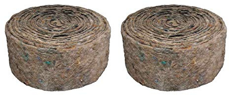 LOWENERGIE Pipe Insulation Wool Felt Hair Pipe Wrap Lagging 7M Roll 15mm 22mm 28mm (2)
