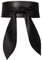 Weenkeey Damen Breiter Obi Gürtel Kunstleder Cinch Bindgürtel Geknoteter Hüftgürtel Breiter Wickelgürtel Bund für Kleid Hemden Mantel - Schwarz