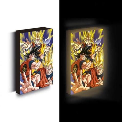 Pyramid International - Marco retroiluminado Dragon ball Z - Goku super saiyan - 30x40cm