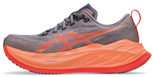 ASICS Superblast 2 Sneaker, Unisex, Erwachsene, Graues Lila/Korallenriff, 13 Wide Women/11.5 Men