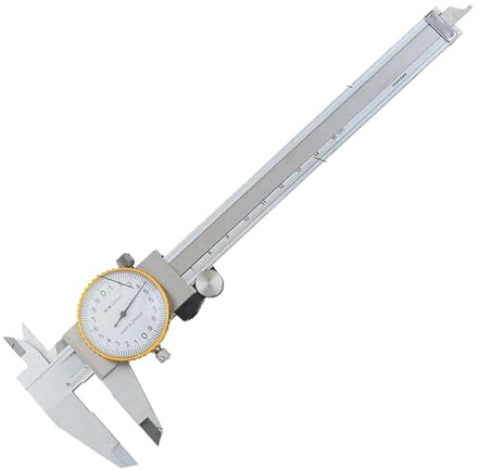 Gkumgwo precisionsmätverktyg | stålskala med mätområde 0–150 mm, 0,02 mm noggrannhet djupmätare med klocka – för mätning av djup tjocklek diameter för metall, trä och möbler
