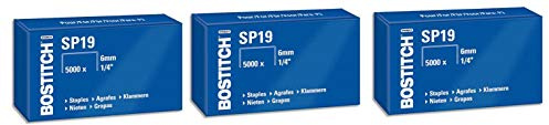 BOSTITCH - 3 Paquets de 5000 Agrafes SP1906Z (15000 agrafes au total)