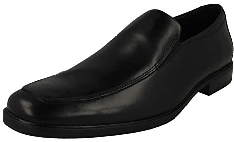 Clarks Howard Edge Mens Black Leather, 12