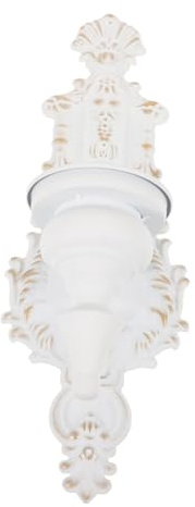LOORGVEL Candelabro de Pared de Hierro Vintage Soporte para Velas Pequeñas Decoración Mural para Hogar y Jardín Incluye Gancho sin Taladro para Navideño