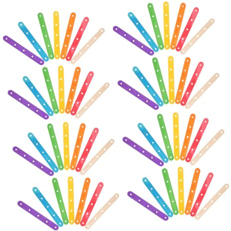 iplusmile 100 piezas Palos de Madera para Manualidades DIY Palitos de Hielo Resistentes y Coloridos para Proyectos Creativos para Adultos Perfectos para Helados y Brochetas Artesanales
