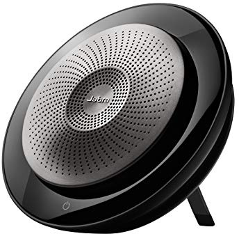 Jabra Speak 710 UC Wireless Bluetooth Speakerphone with Link 370 USB Adapter – Portable Conference Speaker for Holding Meetings Anywhere with Immersive Sound - Certified for Zoom & Google Meet