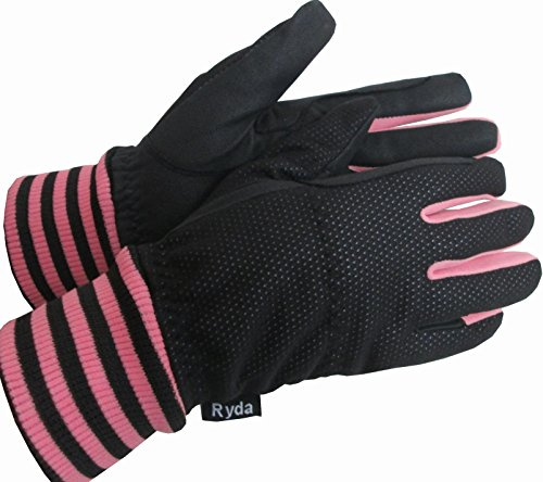 Ryda Childrens Lined Thermal Winter Horse Riding Gloves Windproof 3 Sizes New