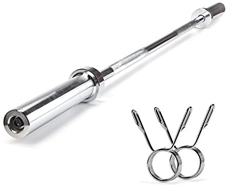 #DoYourFitness Olympische Hantelstange aus Gusseisen mit Schraubverschlüssen | 1, 20 Meter Länge | Trainingsset für alle Muskelgruppen | Fitness-Zubehör