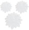 3 Pieces Hand-crocheted Lace Doily Table Placemat Vintage Embroidery Round Placemat Crochet Handmade Lace Coasters for Kitchen Dining Room Party Dressers Dream Catcher Decoration 15CM 20CM 25MM