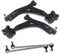 ATEC Germany 2x braccio di controllo assale anteriore inferiore destro e sinistro, 2x barra di accoppiamento anteriore Compatibile con FORD C-MAX (DM2), FOCUS Mk2, VOLVO C30, C70, S40, V50