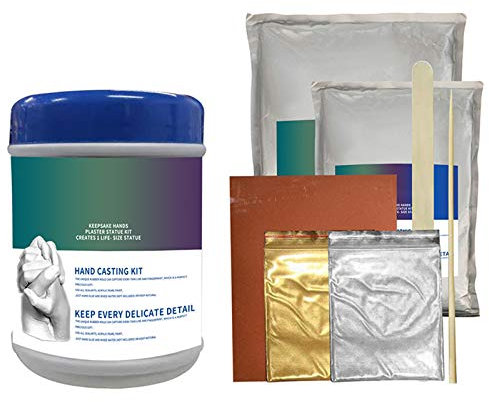 3D Handabdruck Set Für Paare Handabdruck Set, 3D Gipsabdruck Handabdruck Set, Gipsabdruck-Set für DIY Hände-Skulptur, für Partner und Pärchen Geschenke