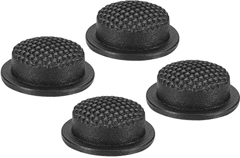 PATIKIL 0.49 LED Flashlight Switch Cap, 4 Pcs Silicone Soft Boot Cover for Push Button Switch Electric Torch Handheld Flashlights DIY Project, Black