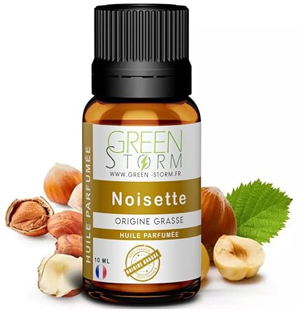 Huile Essentielle Noisette 10 ML - Diffusion, Cosmétique, Massage, Bain aromatique - DIY Bougie, Savon, Crème, Huile, Lotion - Peau Cheveux Green-Storm - vapfusion