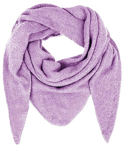 Glamexx24 Sciarpa XXL – Sciarpa da donna, sciarpa invernale, XXL foulard – Sciarpa ad anello XXL in diversi colori – Unisex per uomo e donna triangolare. Per tutte le stagioni., lilla chiaro, Taglia