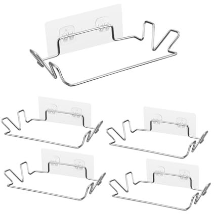 VERDANVERSE 5sets Garbage Bag Hanger Wall-Mounted Storage Bag Holder Recycling Bin Stand Rack Kitchen Sink Accessory