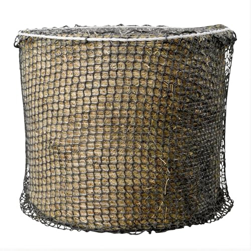 Aisny Malla Circular Heno Caballo, Red de Alimentación para Caballos Diámetro 150CM Altura 150CM Malla 4,5CM x 4,5C Mmalla de Red para Caballos Redes para Heno Suministros para Caballos