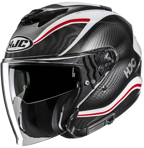 HJC, Casco Moto Jet I31 DEPE Black/Red MC1, XL