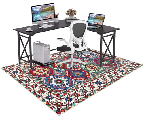 Antideslizante Alfombras para Silla de Gaming Oficina 200 x 300 cm Alfombra Escritorio Suelo Alfombras Sillas Ruedas Protectora para Suelos Duros Protectors Suelo Silla Ruedas Silla de Ordenador
