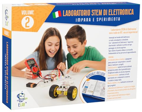 ELAB – Laboratorio di Elettronica: Impara e Sperimenta VOLUME 2 | Con manuale avanzato: approfondiamo il Volume 1 e introduciamo nuovi argomenti e circuiti reali