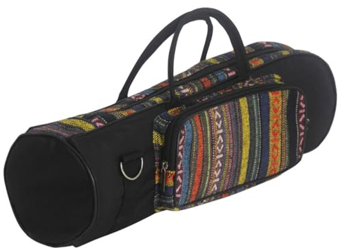 Trumpet Carrying Bag Oxford Cloth Portable Wind Instrument Pouch | Music Accessory Storage, Hand Carry and Shoulder Wear, Compact Pouch for Brass Instrument Transport Random Color
