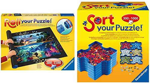 Ravensburger 17956 - Roll your Puzzle Puzzlematte & 17934 - Sort Your Puzzle