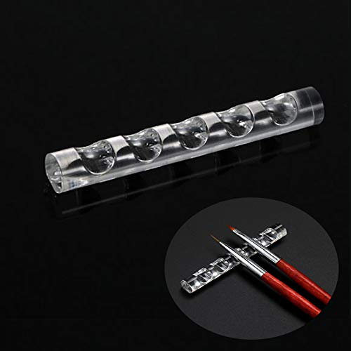 Mwoot 5 Stück Nagel Pinselhalter, Acryl Make-up Veranstalter Pinselhalter, Nagelkunst Pinsel Stifte Ständer, Nail Brush pen Organizer