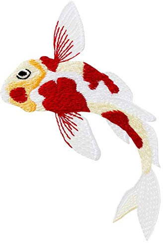 Mono Quick 16001 Koi Applikation, Fisch Bügelbild, Karpfen Patch, Flicken zum Aufbügeln