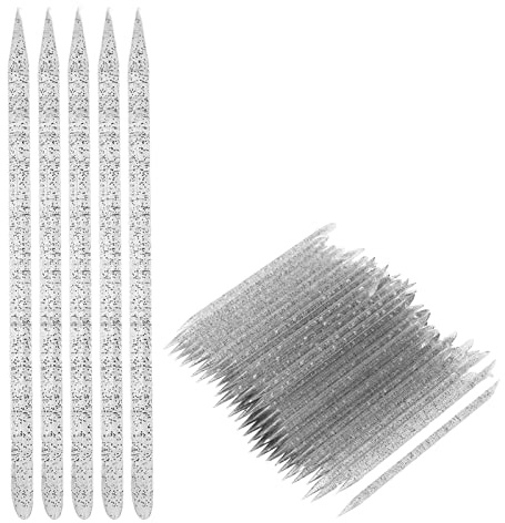 100 PCS Disposable Nail Care Cuticle Pushers - Double Sided Plastic Cuticle Cleaning Sticks for Manicure & Pedicure - Essential Nail Care Tool and DIY Enthusiasts