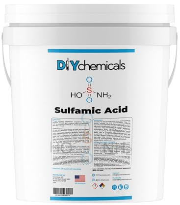 DIYChemicals Sulfamic Acid - Cleaning Agent for Boiler Water and Evaporation Systems, Mild Nitrating Agent - Made in USA (40 LB)