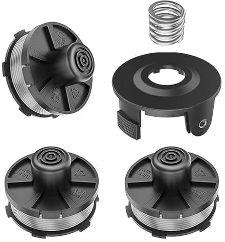 Viilich 3 pcs bobines de fil Bobine de rechange pour coupe-herbe Makita 18V DUR181Z/DUR181RF/DUR181,pour Makita 196146-9,couvercle de bobine 195858-1 (3 bobines+1 couvercle bobine+1 ressort)