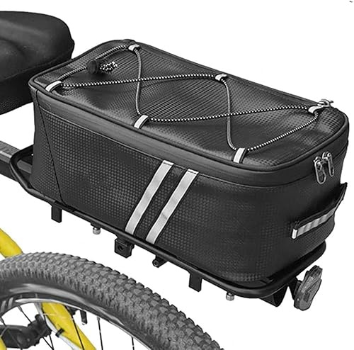 Srcasy Fahrrad Gepäckträgertasche, Wasserdichte Hecktasche für Gepäckträger, Outdoor Reisen Pendeln Radfahren Aufbewahrungsartikel (8L)