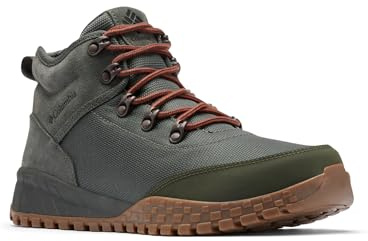 Columbia Mens Fairbanks Mid, Gravel/Dark Moss, 9