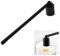 Tokaneit Spegni Candela per Candele in Acciaio Inox con Manico Lungo,Spegnicandele in Acciaio Inox,Estintore per Candele,Spegnitore per Candele Profumate,Strumento per Spegnere Le Candele Nero