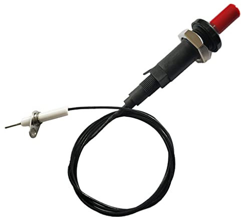 Piezo-Set und Kabel, 1000 mm lang, Druckknopf, Küchenanzünder, Grillanzünder, Grill, Ofen, Piezo-Feuerzeug