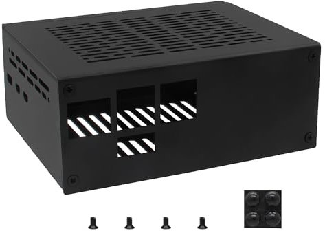 Geekwrom X1100-C1 Metal Case for Raspberry Pi 5 & X1100 2.5 Inch SATA HDD/SSD Shield