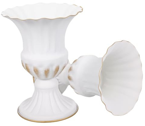 Levemolo 2piezas Jarrones Cementerio Unid Maceta De Hierro Adorno Funerario Soporte Arreglos Decoración Exterior