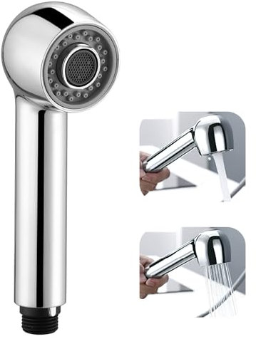 Soffione doccia sostitutiva del lavello della cucina con 2 Getti e Aeratore a Risparmio Idrico, Doccetta Cucina in ABS Resistente, Compatibile con Rubinetti Estensibili G1/2