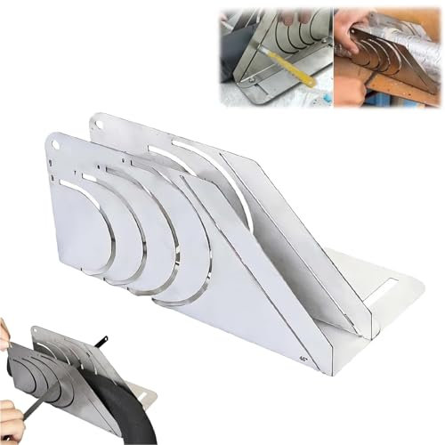 Precision 45 Coupe-tuyau d'isolation en caoutchouc, outil de coupe de tuyau en mousse, dispositif de coupe d'isolation réglable, guide de coupe de tuyau pour tuyaux de diamètre 60 à 90 mm, outil