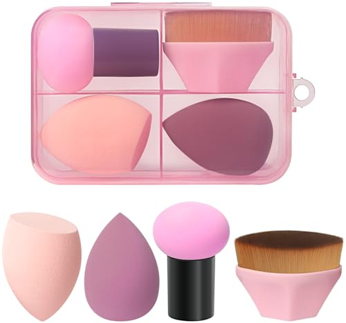 Lot de 4 éponges de maquillage (Pink)