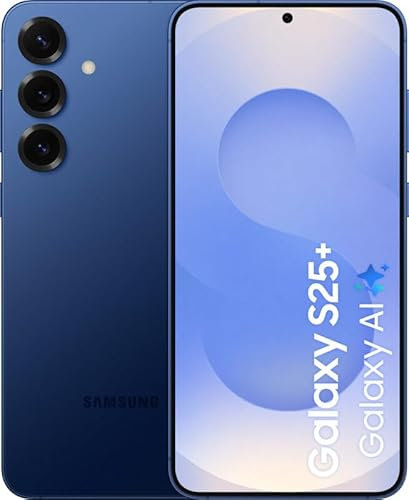 Samsung Galaxy S25+ 5G 512GB Storage + 12GB RAM SM-S936B Qualcomm Snapdragon 8 Elite Factory Unlocked Android 15 Smartphone (Navy)