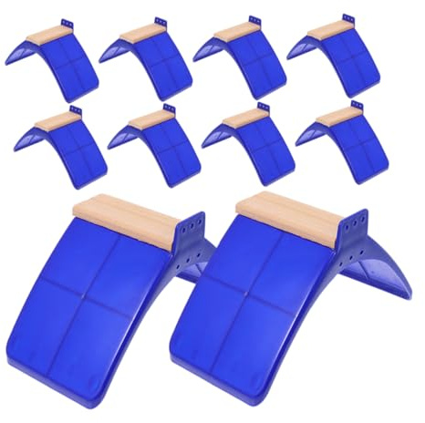Yardwe 10pcs Parrot Pigeon Stand Wooden Perch Bird Cage Toy Parrot Training Rack Safe Stable Bird Holder