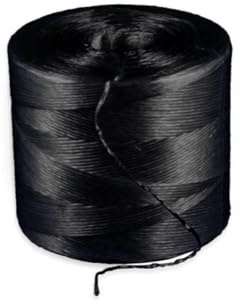 NERO Spago agricolo in polipropilene TIT.1000 – resistente per legare piante, pomodori e reti da giardino - MT 1000