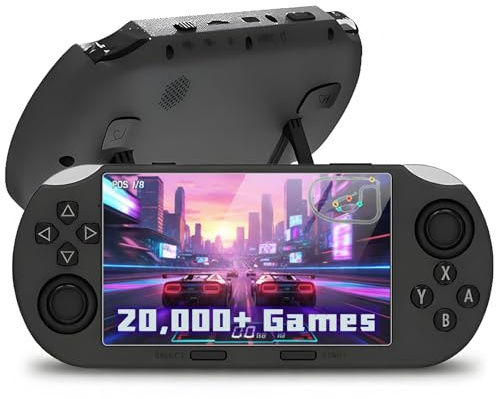 Retro Handheld Game Console 4.5 Inch IPS, 20,000+ Preloaded Games, 64GB with 14+ Emulators, 3000mAh Battery, 3D Joystick, Portable Handheld for Retro Gaming