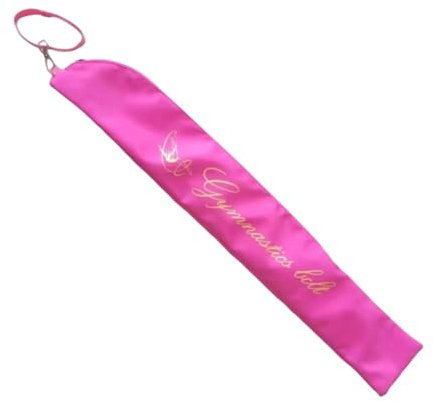 TISHITA Twirling Baton Bag Borsa Porta Bastone Danza Portatile Comoda Nylon Resistente Organizzazione Nastri Ginnastica Adatta a Gare Ginnastica Allenamento, Rosa