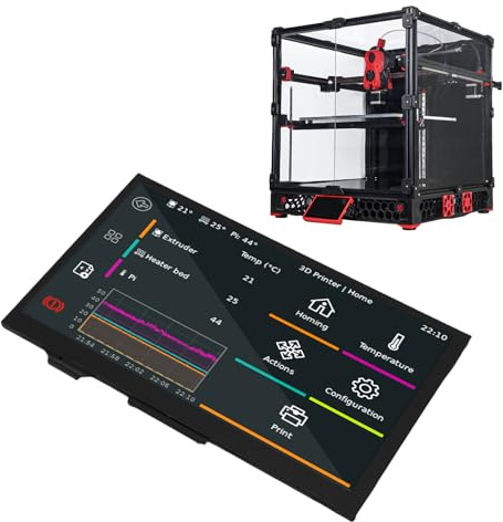 Oumefar 5- DSI-pekskärm 800x480 för 3D-skrivare | DSI plug & play för & RasPi, skarp bild, intuitiv Klipper touch-kontroll, ingen extern ström behövs