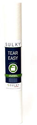 Sulky Tear Easy Stickvlies/leicht/weich/zum Ausreißen (weiß, 50 cm x 10 m)